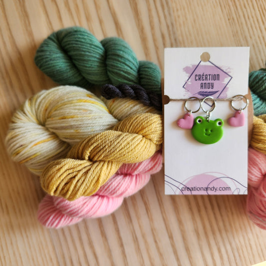 Colorwork sock kit 'The Frog Prince'