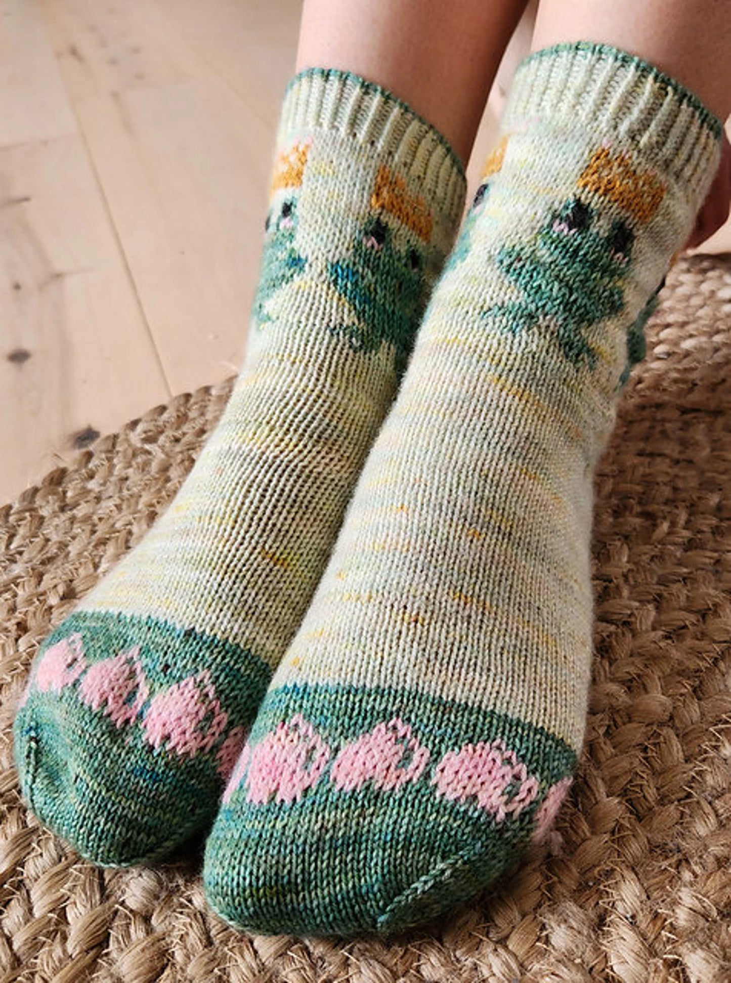 Colorwork sock kit 'The Frog Prince'